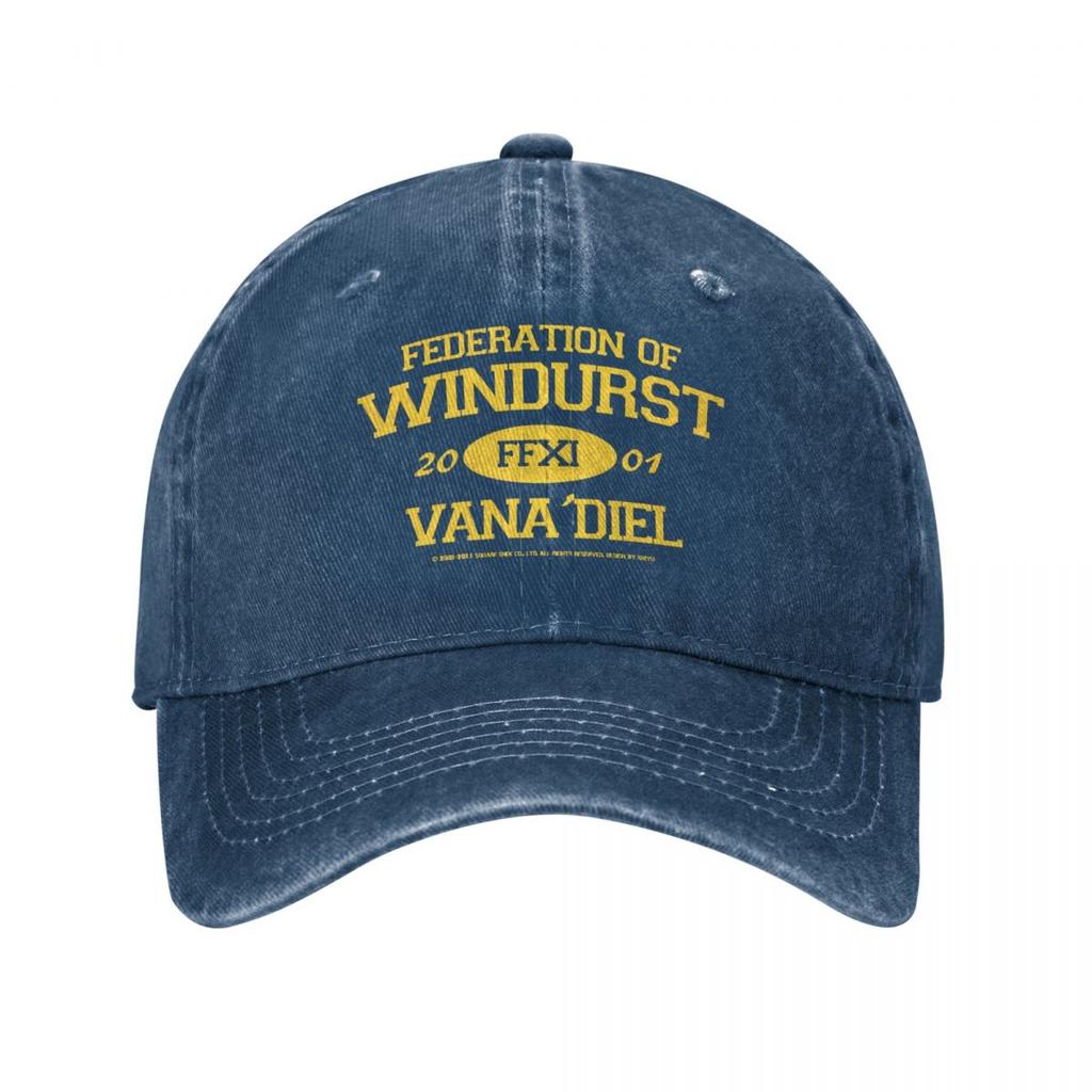 Final Fantasy XI Windurst Distressed Washed Casquette Baseball Caps Casquette Unisex Sport Summer Caps