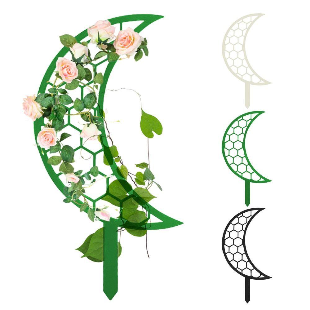 

Indoor Potted Plant Trellis Moon Shaped Vine Stem Support Accessories Garden Trellis