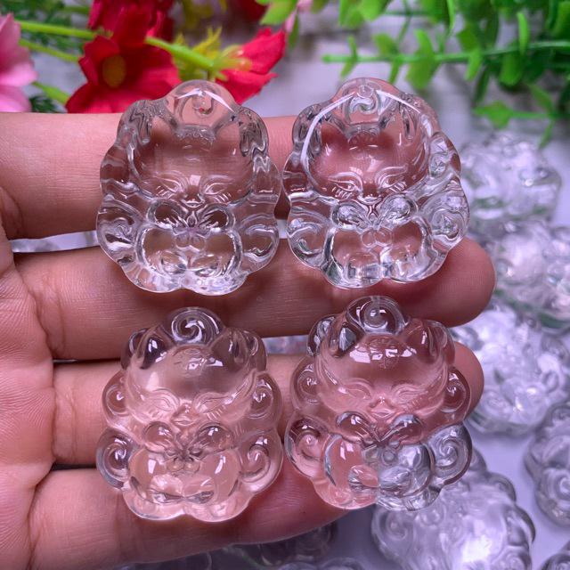 Natural White Crystal Hand Bracelet: DIY Double Hole Fox Design for Perfectionists