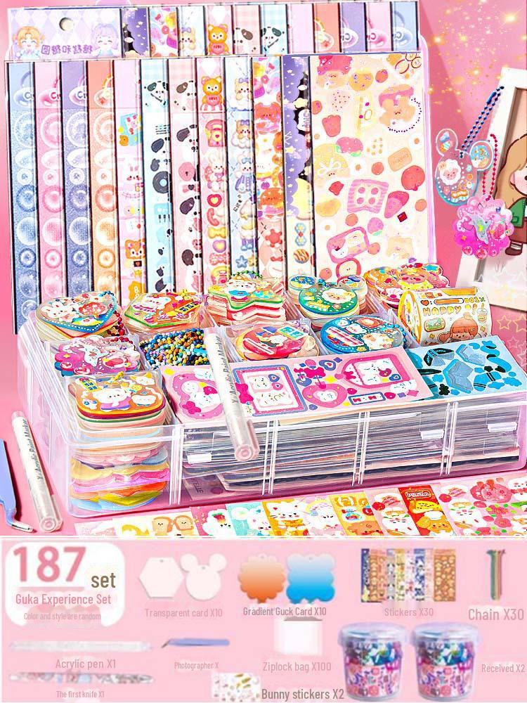 

Набор наклеек Guka из 3 слоев: Детская игрушка с подносом и местом для хранения крем-клея