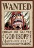 208-Piece Jigsaw Puzzle One Piece Wanted Poster "Usopp" (18.2x25.7cm) 208-037