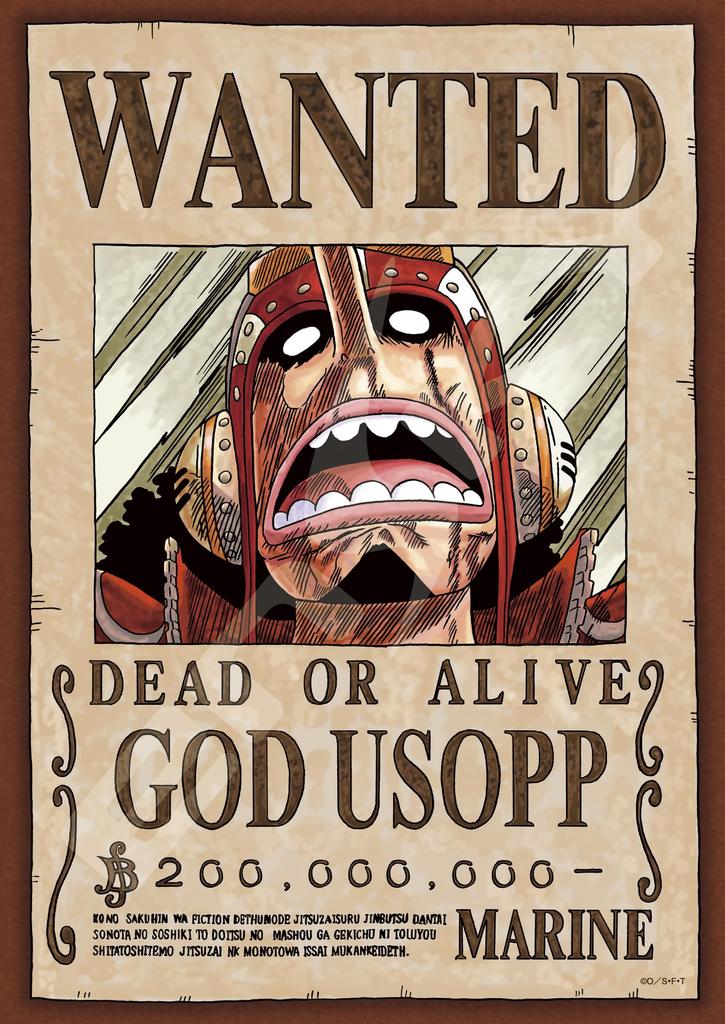 Ensky 208-Piece Jigsaw Puzzle One Piece Wanted Poster "Usopp" (18.2x25.7cm) 208-037