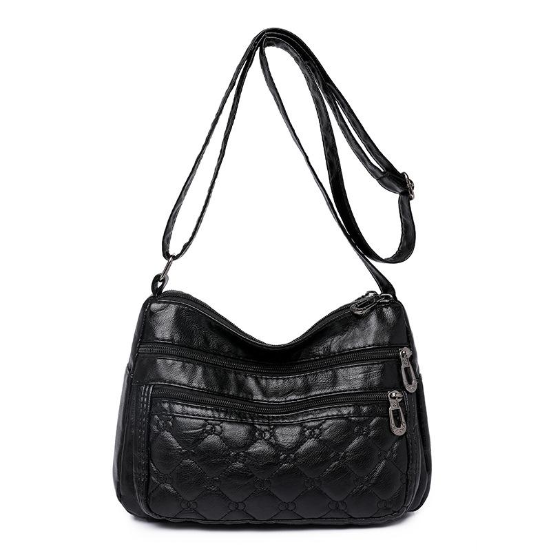 

Женская новая модная сумка через плечо на одно плечо, женская сумка через плечо из мягкой кожи для мам среднего возраста