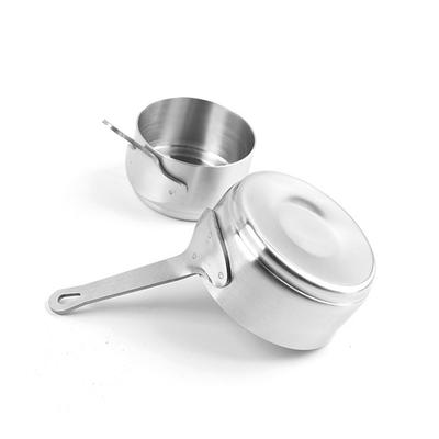 Edelstahl-Kochtopf zum Zubereiten von Soßen, Erwärmen von Milch und Kochen von Brei