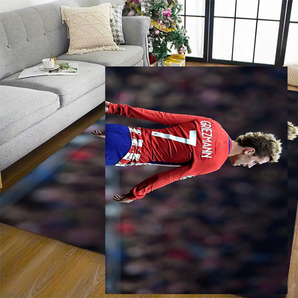 Griezmann's Jersey Floor Mat Design for Balcony Entryway Outdoor Playrooms Anti-slip Rug Anime Office Decor Wedding Party Gift