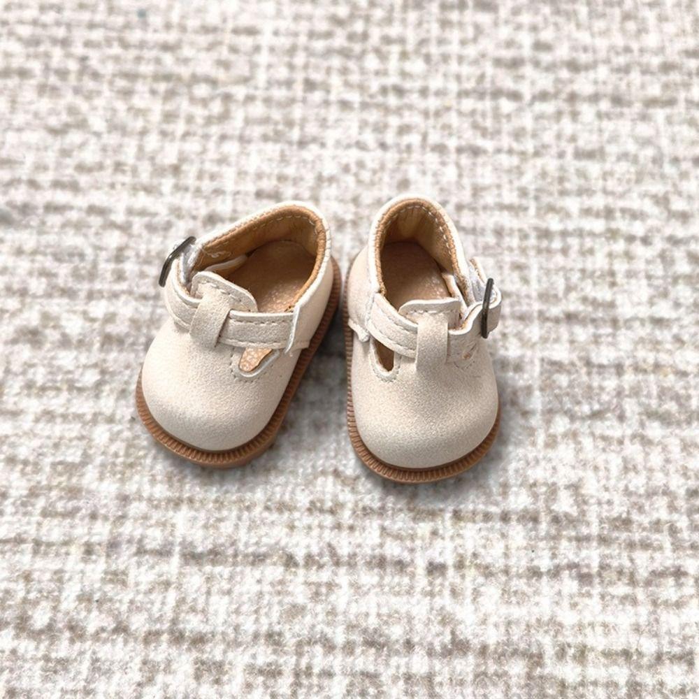 1pair Pretend Play Doll Leather Shoes Boots Black Brown Dolls Uniform Shoes Bjd Doll Shoe For Penny