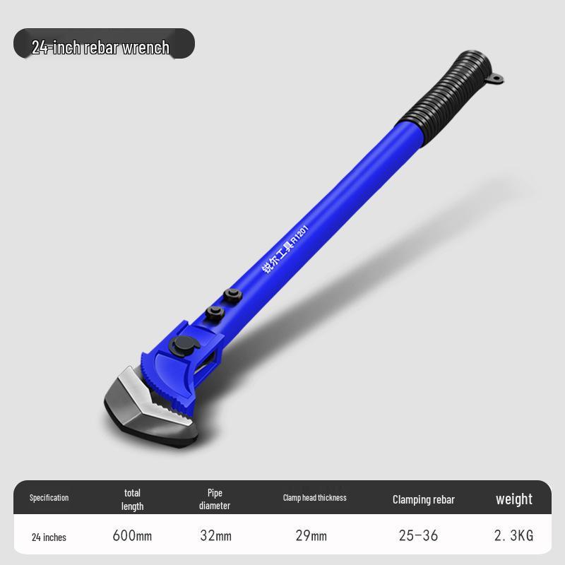 Universal Rebar Wrench & Sleeve Connector Tool