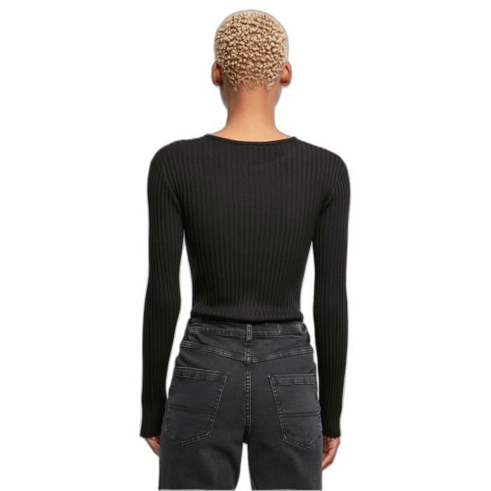 Body Manches Longues Cotelé Femme Urban Classics - Noir - L