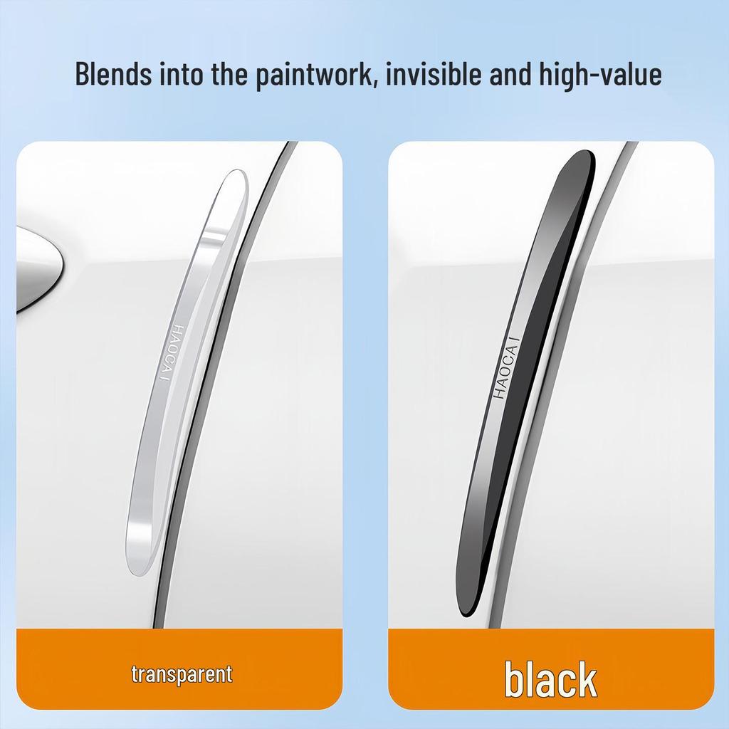 Silikonové ochranné lišty proti poškrábání a nárazům na dveře a zrcátka auta