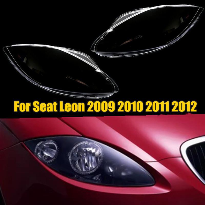 Headlight Lens Cover For Seat Leon 2009 2010 2011 2012 Headlamp Shade Headlight Cover Clear Lens Shell Headlamp