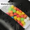 BAAJ-100Pcs Smell Proof Mylar Bags, Resealable Food Storage Bags With Clear Window, Foil Pouch Stand-Up Bags For Food Storage