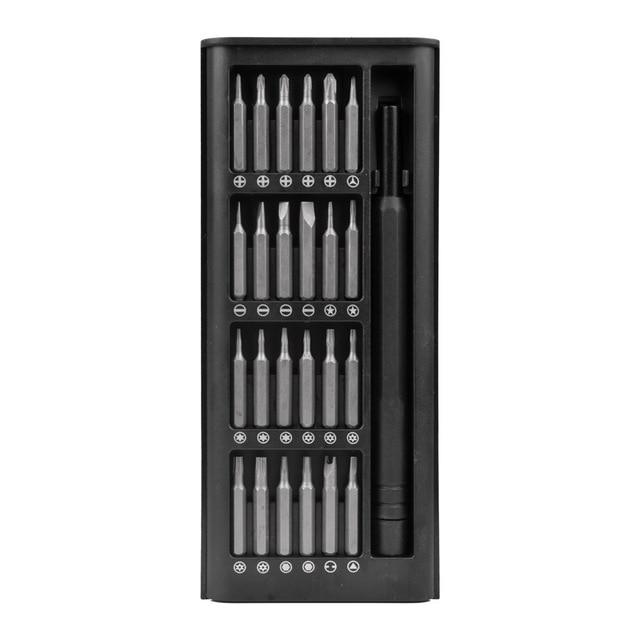 Sada šroubováků 25 v 1 Přesné bity pro šroubováky s magnetickými šrouby Mini pouzdro na nářadí Demontovatelné pro chytré domácí opravy PC telefonu