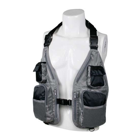 Fishing Vest Breathable Convenient with Pockets General Multi Function Adjustable Mesh Vest for Outdoor