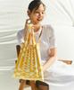 Pleatsmama Tote Bag Grid Yellow