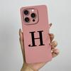 For iPhone 15 Pro Max Case iPhone 15 Plus Phone Case iPhone 15 Pro Cover iPhone 15 Cute Couple Initial Letters Skin Matte Cover