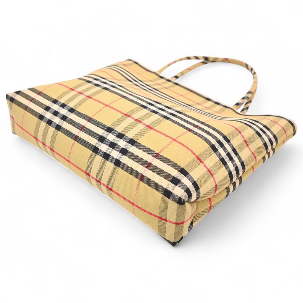 Auth Burberry London Nova Check Tote Bag bb9813je