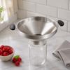 Stainless Steel Wide Mouth Funnel Dual Handles Kitchen Funnel Durable Canning Funnel  Kitchen