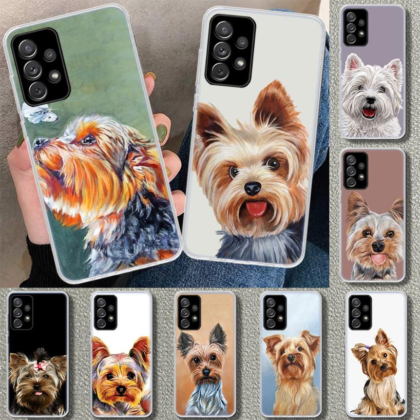 York Shire Terrier Dog Phone Case for Samsung Galaxy A17 A16 A26 A36 A56 A57 A37 A15 A25 A35 A55 A14 A24 A34 A54 A13 A23 A33 A53
