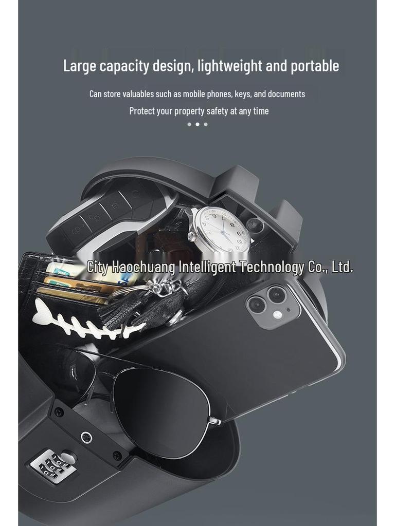 Portable Steel Cable Combination Lock Storage Box