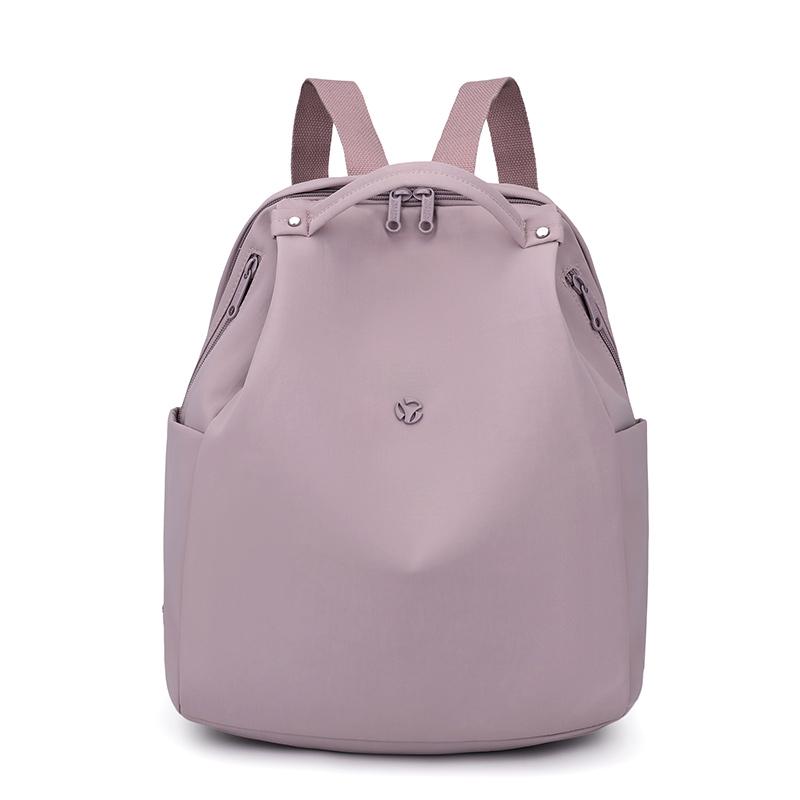 

Женский рюкзак нейлоновый студенческий школьный рюкзак легкий однотонный дорожный рюкзак