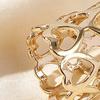 Hollow Out Love Scarf Buckle, Women Silk Scarves Clip, Scarf Ring Wrap Holder Clamp for Hair Accessory Bag Charm Belt Embellishment
