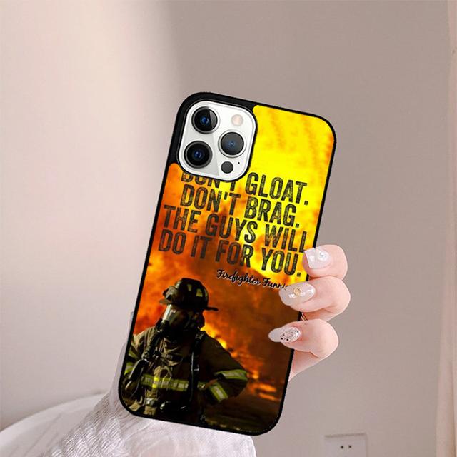 

Firefighter Heroes Fireman Phone Case For iPhone 17 Air 13 12 14 15 16 Cover For Apple Pro Max Plus Coque iPhone 15