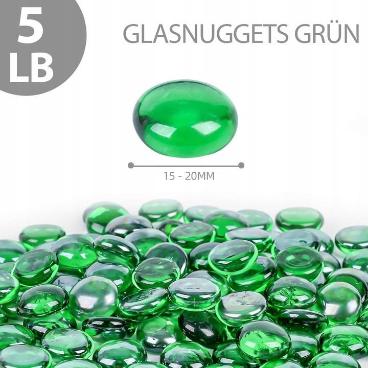Decorative glass mosaic stones 2250g for the garden, DIY flowerpots