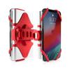 Support pour téléphone et banque d’alimentation (écran 4 à 6,5 pouces) - fixation guidon et tige de vélo - Rouge