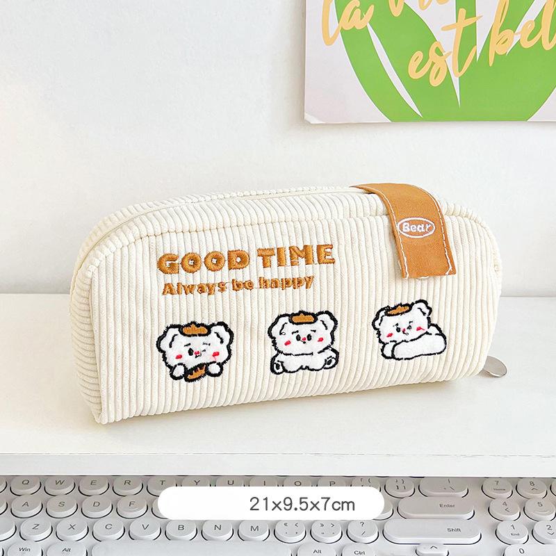 

1 шт. Милий пенал. Милий мультяшний корейський модний квітковий пенал. Полотняна сумка для зберігання канцелярських товарів, яку можна прати.