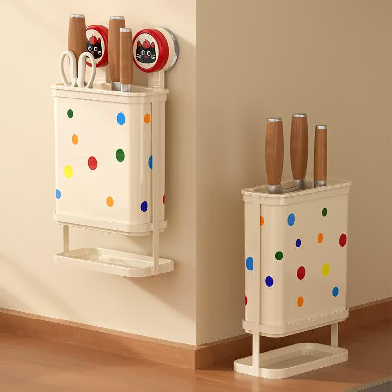 Punch-Free Suction Kitchen Knife Rack