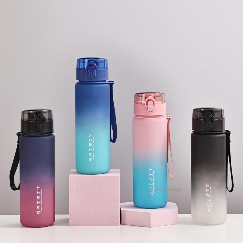 650ml Sports Water Bottle Leak Proof Colorful Plastic Cup Drinking for Outdoor Travel Portable Gym Fitness Jugs