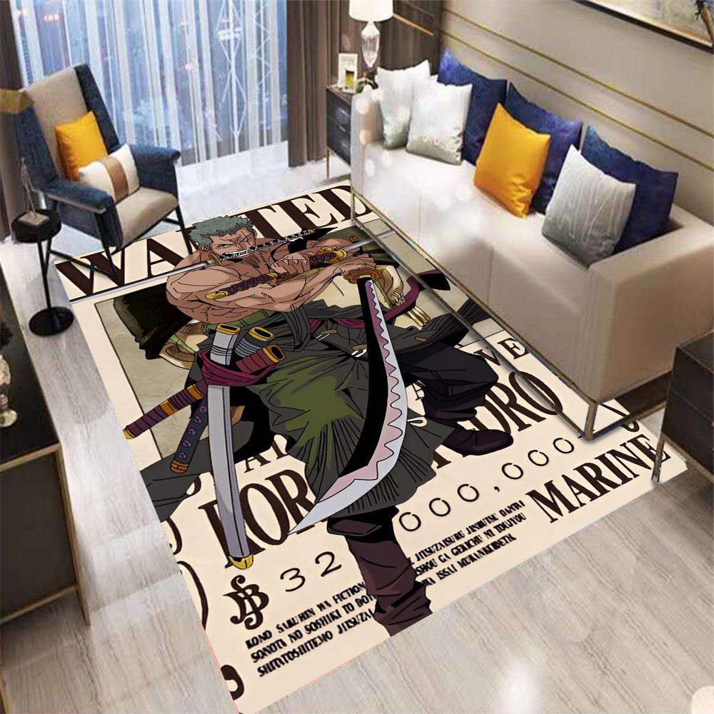  Anime One Pieces Characters Luff Area Rugs Room Foot Mat Floor Anti-slip Large Carpet Home Bedroom Decoration