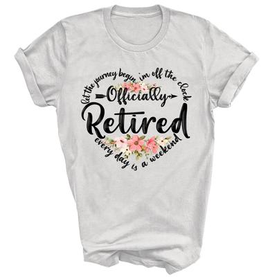 Officially Retired HeartnRetirement Unisex Shirt Gift