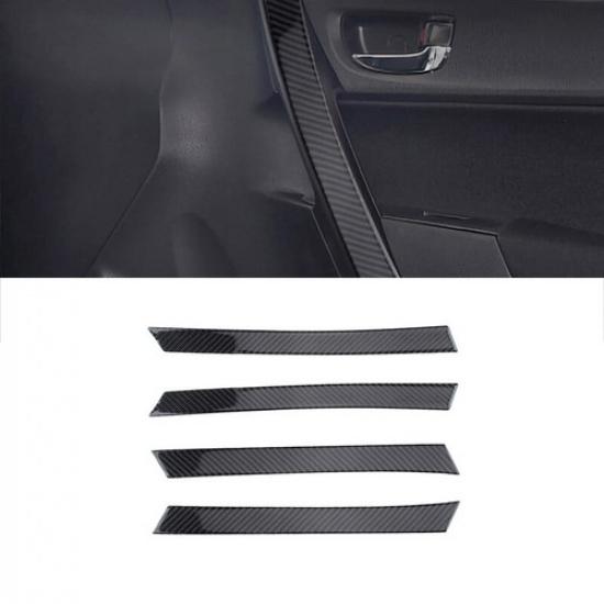 Carbon Fiber Inner Door Handle Panel Cover Trim For Toyota Corolla 2014-2018