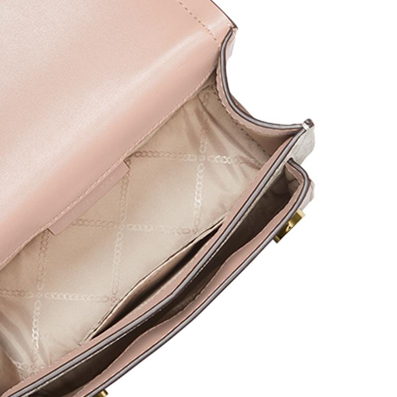 Michael Kors Heather Classic Monogram Logo Fashion Flap Envelope Bag Women bags Vanilla-White Nude-Pink 32S2G7HC0B-173