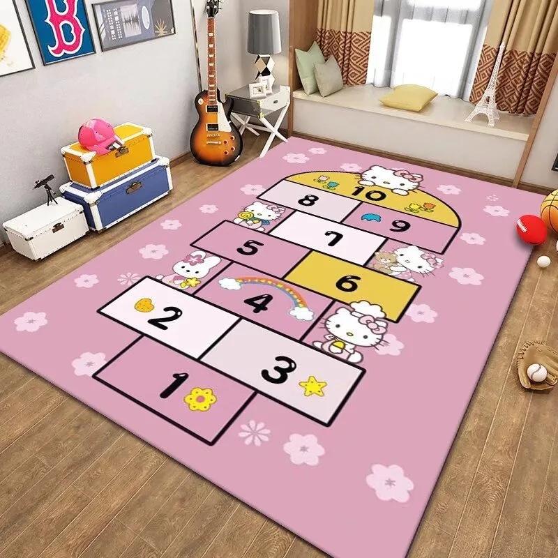 Jumping House Carpet Children's Bedroom Decor Cartoon Rugs for Home Living Room Sofa Non-slip Kindergarten Crawling Floor Mat