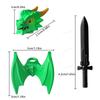 QQ04-7 Dragon Knights Heavy armor Bricks Assemble Building Blocks Action Figures accessories bricks Model Toys Christmas Gifts