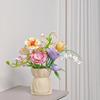 Solid Color Water Cultivation Vase Imitation Ceramic Flower Arrangement Vase Bouquet Vase