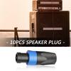 2/10x 4 Pole Audio Speaker Plugs Twist Lock Connectors for Neutrik Speakon NL4FC