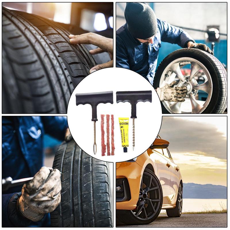 Sada na opravu pneumatik pro auta Profesionální sada na opravu defektů pneumatik Sada na opravu pneumatik se silnou přilnavostí Sada na opravu pneumatik pro zátku pneumatik