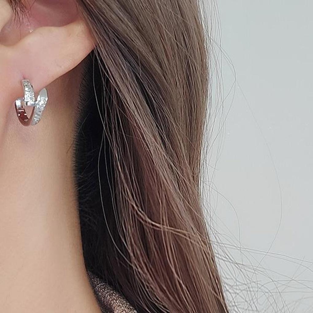 Women's Daily Accessory Curved Munch Ring Earrings