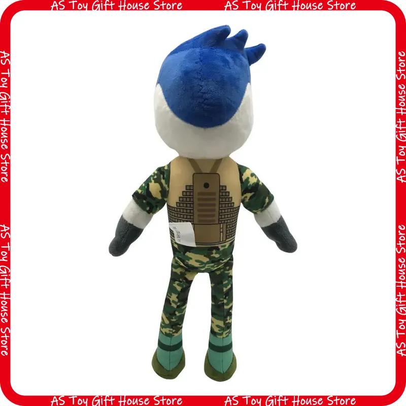 Roblox Plush Toy Military Style Stuffed Doll Game Character Soft Cartoon Figure For Game Fans Birthday Gift Room Decor