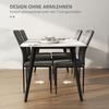 Set of 4 Dining Chairs in Velvet Look, Modern Upholstered Chairs with Metal Legs, for Dining Room, Bedroom, Kitchen, Grey