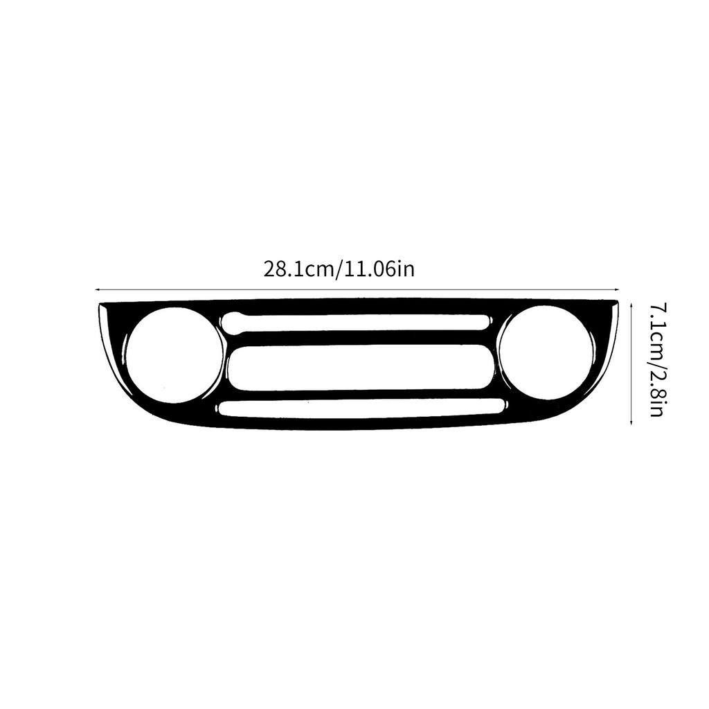 Radio Panel Trims Cover Decorative Stickers Auto Interior Accessories for Fiat 500 2012-2015 Modification Panel Stickers