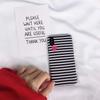 Slim Ultra Blackwhite Stripe Silicone Tpu Phone Case Cover For Iphone X 8 Plus