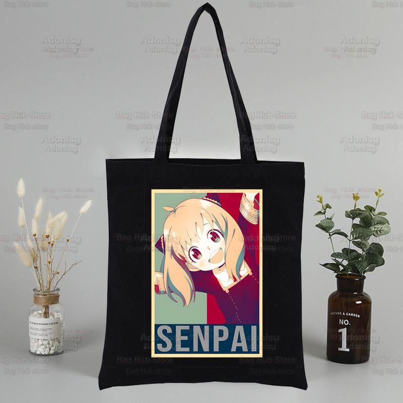Spy X Family Anime Canvas Tote Bag - Harajuku Style Shoulder Bag for Students & Shopping