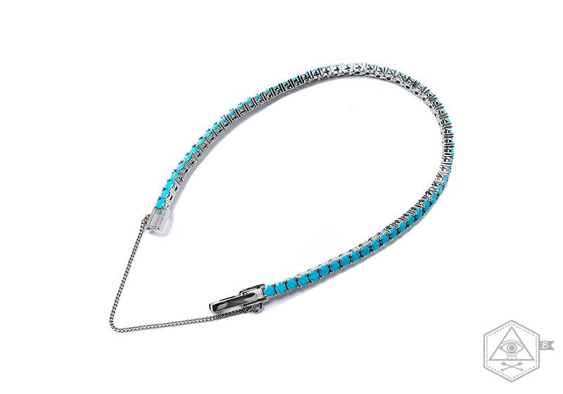Bebello [Bs-393] Turquoise Tennis Bracelet