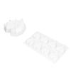 2 Piece Set Heart Mold Food Grade Silicone DIY Production Silicone Baking Mold for Baking Chocolate Fondant Wedding