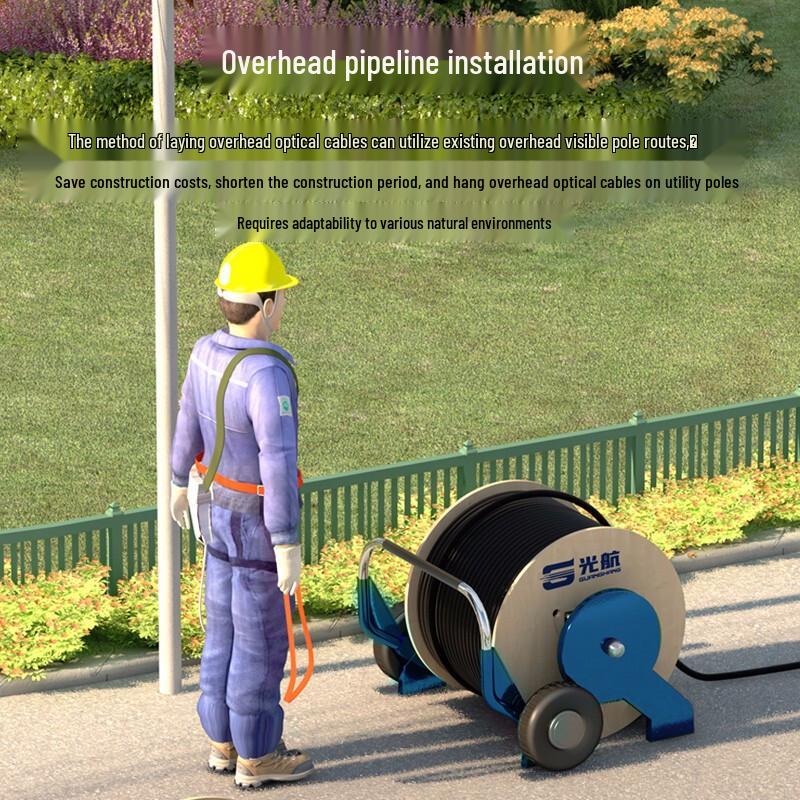 Guanghang GH-GYTA53 Heavy Armored Direct Buried Single Mode Fiber Optic Cable