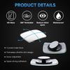 BBTO Blind Spot Car Mirror 4 Pack 360 Degree Glass Traffic Safety Rearview Mirror Rectangle Convex Spot Frameless Adjustable Self Adhesive Angle For